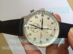 Copy IWC Portuguese Chronograph White Arabic Number Dial Watch